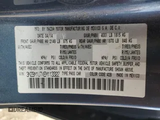 2014 Mazda 3 i Sport with VIN 3MZBM1U7XEM113322, listed as a Copart auction lot 62090905 with 131,743 mi miles and Salvage title. Bid and sale history available at DreamBid. Image 12.