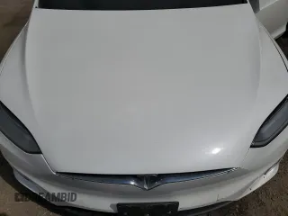 2016 Tesla Model X P90D with VIN 5YJXCAE48GF012383, listed as a Copart auction lot 49784895 with 0 mi miles and Salvage Title. Bid and sale history available at carsss.com. Image 12.