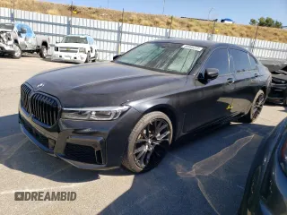 2022 BMW 7 Series 740i with VIN WBA7T2C06NCH32653, listed as a Copart auction lot 66088223 with 45,438 mi miles. Bid and sale history available at carsss.com. Image 1.
