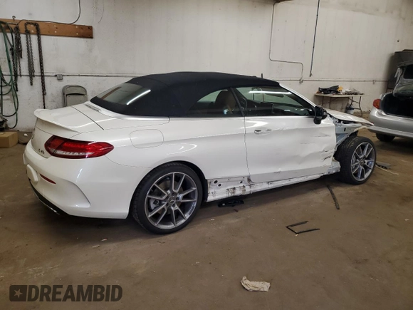 2018 Mercedes-Benz C 43 AMG with VIN WDDWK6EB8JF684169, listed as a Copart auction lot 60110265 with 32,162 mi miles and Salvage title. Bid and sale history available at DreamBid. Image 3.