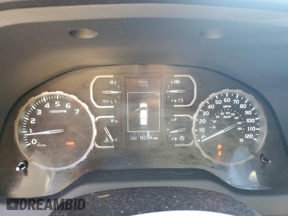2018 Toyota Tundra 2WD SR5 with VIN 5TFEY5F11JX230683, listed as a Copart auction lot 83680994 with 142,784 mi miles and Salvage Title. Bid and sale history available at carsss.com. Image 9.