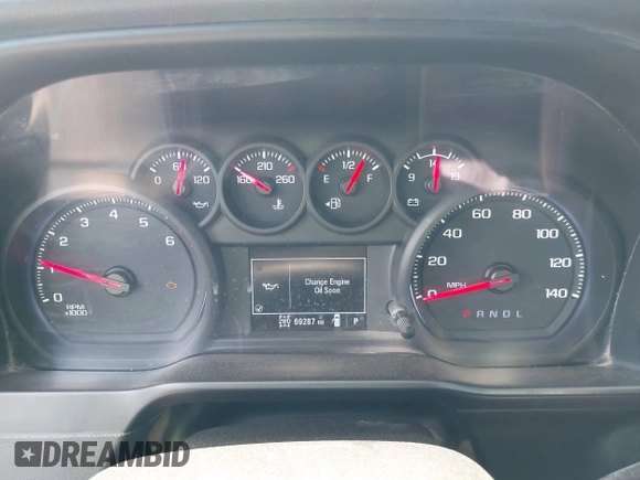 2020 Chevrolet Silverado 1500 Work Truck with VIN 1GCRYAEF3LZ178648, listed as a IAAI auction lot 42223791 with 69,287 mi miles and . Bid and sale history available at DreamBid. Image 7.