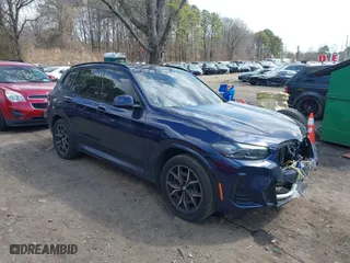 2023 BMW X3 xDrive30i with VIN 5UX53DP0XP9S17246, listed as a IAAI auction lot 41892470 with 19,332 mi miles. Bid and sale history available at carsss.com. Image 1.