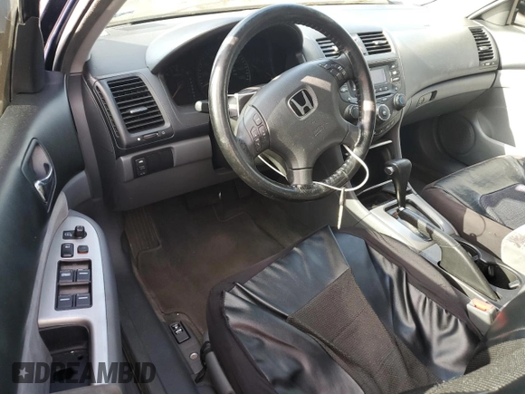 2005 Honda Accord EX with VIN 1HGCM56735A007014, listed as a Copart auction lot 54558455 with 237,511 mi miles and Salvage Title. Bid and sale history available at DreamBid. Image 8.