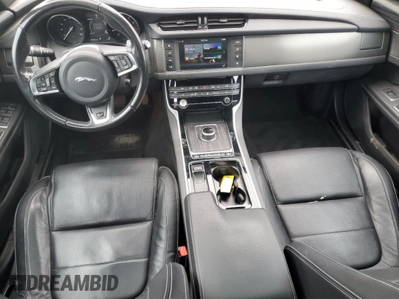2018 Jaguar XF with VIN SAJBM2FV1JCY64570, listed as a Copart auction lot 80840784 with 57,856 mi miles and Salvage Title. Bid and sale history available at DreamBid. Image 8.