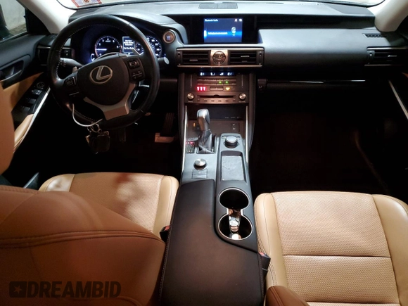 2017 Lexus IS with VIN JTHCM1D27H5023338, listed as a Copart auction lot 49702305 with 45,866 mi miles and Salvage Title. Bid and sale history available at carsss.com. Image 8.