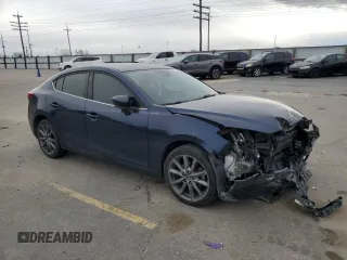 2018 Mazda 3 Touring with VIN 3MZBN1V32JM267882, listed as a Copart auction lot 48735085 with 53,742 mi miles and Salvage Title. Bid and sale history available at carsss.com. Image 4.