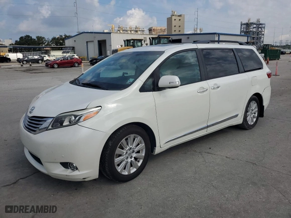 2015 Toyota Sienna XLE with VIN 5TDYK3DC1FS577502, listed as a Copart auction lot 72261854 with NaN miles and Salvage Title. Bid and sale history available at carsss.com. Image 1.