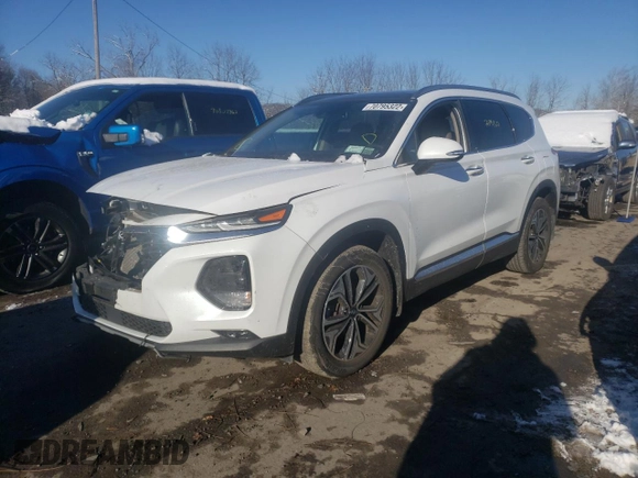 2019 Hyundai Santa Fe Limited with VIN 5NMS53AA3KH107209, listed as a Copart auction lot 70795322 with 28,978 mi miles. Bid and sale history available at carsss.com. Image 1.