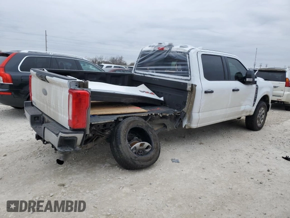 2024 Ford Super Duty F-250 SRW XL with VIN 1FT7W2BN2RED65099, listed as a Copart auction lot 46149515 with 15,171 mi miles and Salvage Title. Bid and sale history available at carsss.com. Image 3.