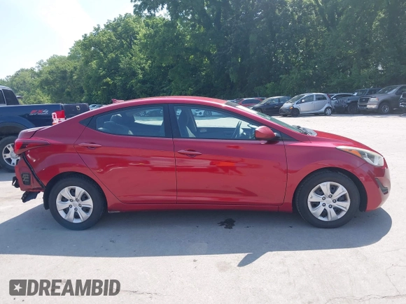 2016 Hyundai Elantra SE with VIN 5NPDH4AE9GH711804, listed as a IAAI auction lot 42451824 with 124,650 mi miles and . Bid and sale history available at DreamBid. Image 14.