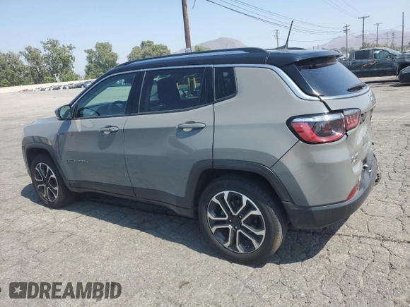 2022 Jeep Compass Limited с VIN 3C4NJDCB7NT117219, выставлен на аукционе Copart как лот 60330765 с пробегом 25 760 миль миль и Списание • Salvage title. История ставок и продаж доступна на DreamBid. Изображение 2.