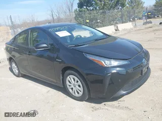 2019 Toyota Prius L Eco with VIN JTDKARFU1K3092063, listed as a IAAI auction lot 41745789 with 169,882 mi miles. Bid and sale history available at carsss.com. Image 1.