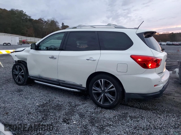 2018 Nissan Pathfinder Platinum with VIN 5N1DR2MMXJC616722, listed as a Copart auction lot 79329804 with 106,343 mi miles and Salvage title. Bid and sale history available at DreamBid. Image 2.