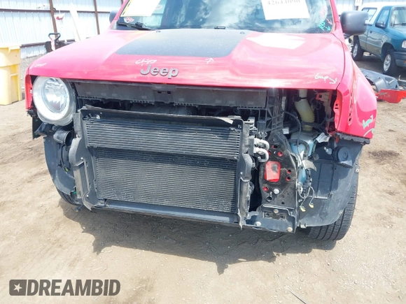 2017 Jeep Renegade Trailhawk with VIN ZACCJBCB3HPE47124, listed as a IAAI auction lot 42644090 with 77,345 mi miles and . Bid and sale history available at DreamBid. Image 6.