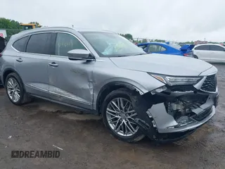 2022 Acura MDX Advance with VIN 5J8YE1H84NL028475, listed as a IAAI auction lot 42362411 with 56,625 mi miles and . Bid and sale history available at DreamBid. Image 1.