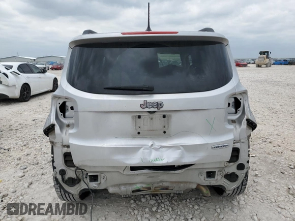 2016 Jeep Renegade Latitude with VIN ZACCJABT6GPD98083, listed as a Copart auction lot 54763035 with 65,921 mi miles and Salvage Title. Bid and sale history available at DreamBid. Image 6.