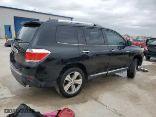 2013 Toyota Highlander Limited with VIN 5TDYK3EH1DS136606, listed as a Copart auction lot 45195505 with 0 mi miles and Salvage Title. Bid and sale history available at carsss.com. Image 3.