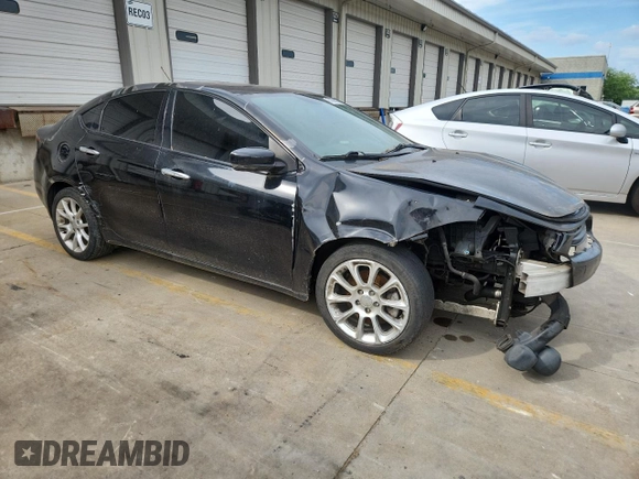 2013 Dodge Dart Limited with VIN 1C3CDFCH5DD327275, listed as a Copart auction lot 61666865 with 101,655 mi miles and Clean title. Bid and sale history available at DreamBid. Image 4.
