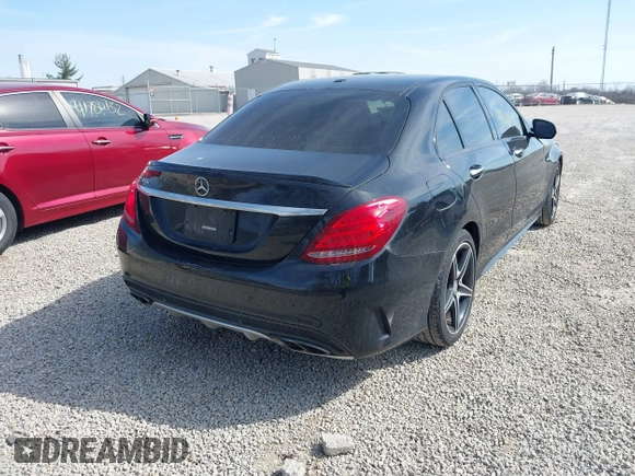 2016 Mercedes-Benz C 450 AMG with VIN 55SWF6EB7GU132155, listed as a IAAI auction lot 41810134 with 108,797 mi miles and . Bid and sale history available at carsss.com. Image 4.