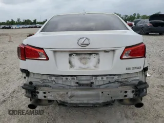 2012 Lexus IS 250 with VIN JTHBF5C28C5167519, listed as a Copart auction lot 51755455 with 265,040 mi miles and Salvage Title. Bid and sale history available at DreamBid. Image 6.