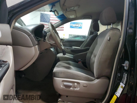 2008 Toyota Sienna CE with VIN 5TDZK23C58S191376, listed as a Copart auction lot 53184295 with 143,793 mi miles and Salvage Title. Bid and sale history available at carsss.com. Image 7.
