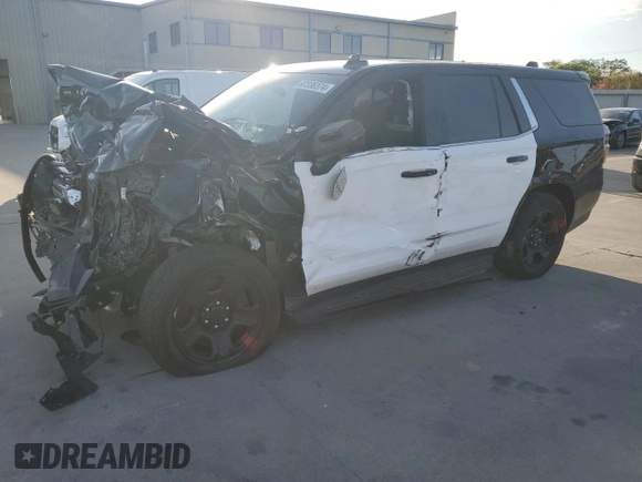 2022 Chevrolet Tahoe Commercial with VIN 1GNSCLED1NR218049, listed as a Copart auction lot 67336374 with 29,239 mi miles and Non repairable. Bid and sale history available at DreamBid. Image 1.