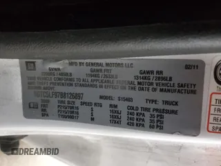 2011 GMC Canyon Work Truck with VIN 1GTC5LF97B8126897, listed as a Copart auction lot 85994964 with 326,900 mi miles and Salvage Title. Bid and sale history available at carsss.com. Image 12.