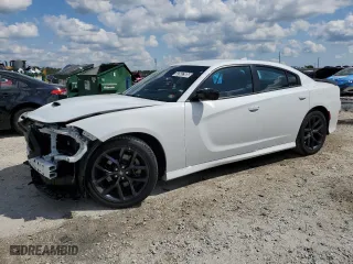 2023 Dodge Charger GT with VIN 2C3CDXHG1PH597942, listed as a Copart auction lot 52587995 with 34,757 mi miles and Clean Title. Bid and sale history available at carsss.com. Image 1.