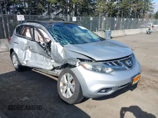 2011 Nissan Murano SL with VIN JN8AZ1MU9BW066323, listed as a IAAI auction lot 41744359 with 154,038 mi miles and . Bid and sale history available at DreamBid. Image 1.