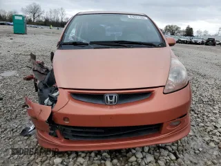 2007 Honda Fit Sport with VIN JHMGD38687S017896, listed as a Copart auction lot 51041155 with 184,977 mi miles and Salvage Title. Bid and sale history available at carsss.com. Image 5.