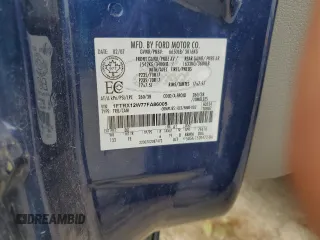 2007 Ford F-150 STX с VIN 1FTRX12W77FA86005, выставлен на аукционе Copart как лот 56883375 с пробегом 134 617 миль миль и Чистый • Clean title. История ставок и продаж доступна на DreamBid. Изображение 13.