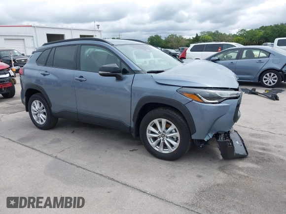 2025 Toyota Corolla Cross LE с VIN 7MUCAAAG9SV129579, выставлен на аукционе IAAI как лот 41976454 с пробегом 91 миль миль и . История ставок и продаж доступна на DreamBid. Изображение 1.