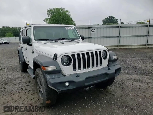 2021 Jeep Wrangler Unlimited Sport Altitude with VIN 1C4HJXDN6MW667012, listed as a Copart auction lot 56915715 with 40,744 mi miles and Salvage title. Bid and sale history available at DreamBid. Image 14.