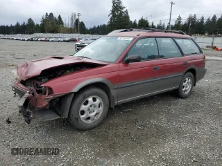 1997 Subaru Legacy Outback with VIN 4S3BG6857V7651227, listed as a Copart auction lot 50758405 with 185,393 mi miles and Salvage title. Bid and sale history available at DreamBid. Image 1.
