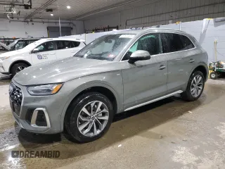 2023 Audi Q5 S line Prestige z VIN WA1FAAFY5P2167313, wystawiony jako Copart lot #87830325 z przebiegiem 15 641 mil mil oraz Szkoda całkowita • Salvage title. Historia ofert i sprzedaży dostępna na DreamBid. Obrazek 1.