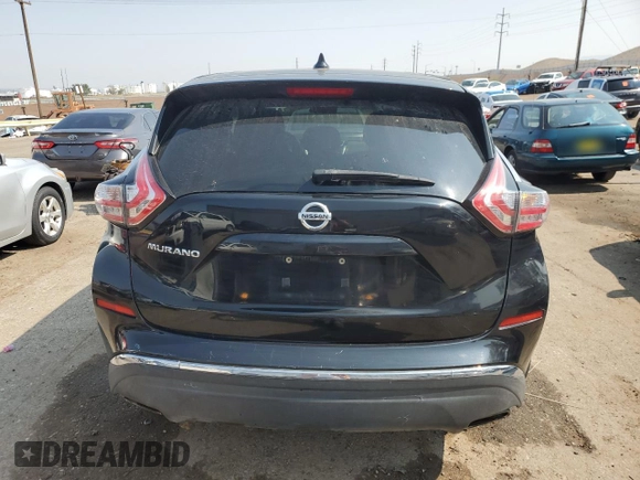 2016 Nissan Murano S with VIN 5N1AZ2MG8GN154865, listed as a Copart auction lot 61421484 with 133,805 mi miles and Salvage Title. Bid and sale history available at carsss.com. Image 6.