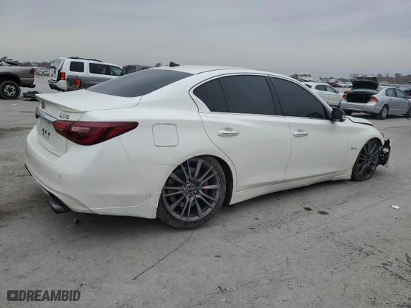 2018 Infiniti Q50 RED SPORT 400 with VIN JN1FV7AP1JM460023, listed as a Copart auction lot 82899894 with NaN miles and Clean Title. Bid and sale history available at carsss.com. Image 3.