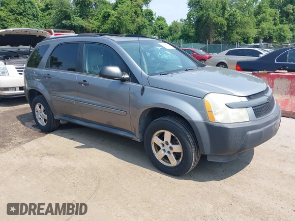 2005 Chevrolet Equinox LS z VIN 2CNDL23F356040037, wystawiony jako IAAI lot #42468359 z przebiegiem 154 544 mil mil oraz . Historia ofert i sprzedaży dostępna na DreamBid. Obrazek 1.