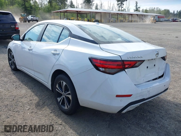 2022 Nissan Sentra SV z VIN 3N1AB8CV1NY272528, wystawiony jako IAAI lot #42344178 z przebiegiem 50 569 mil mil oraz . Historia ofert i sprzedaży dostępna na DreamBid. Obrazek 3.