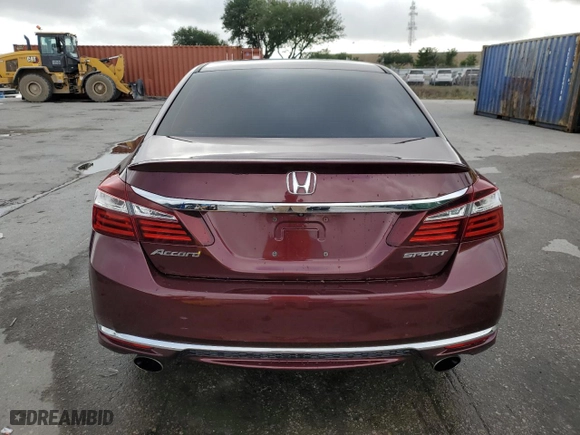 2016 Honda Accord Sedan Sport with VIN 1HGCR2F51GA212333, listed as a Copart auction lot 51579245 with 151,798 mi miles and Salvage Title. Bid and sale history available at carsss.com. Image 6.