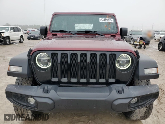 2021 Jeep Wrangler Unlimited Sport S with VIN 1C4HJXDG7MW814908, listed as a Copart auction lot 55394875 with 72,754 mi miles and Salvage title. Bid and sale history available at DreamBid. Image 5.