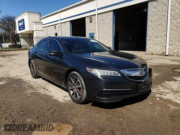 2015 Acura TLX V6 Tech with VIN 19UUB2F54FA003630, listed as a Copart auction lot 49121895 with 171,987 mi miles and Salvage Title. Bid and sale history available at carsss.com. Image 10.