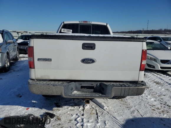 2005 Ford F-150 XLT with VIN 1FTPX14555NA48125, listed as a Copart auction lot 46129885 with 203,695 mi miles and Salvage Title. Bid and sale history available at carsss.com. Image 6.