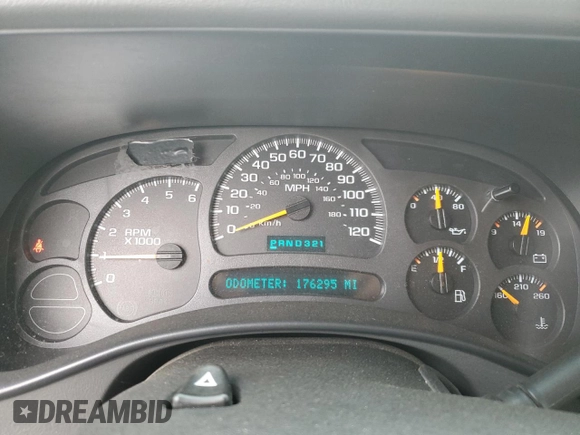 2003 Chevrolet Tahoe LS with VIN 1GNEK13Z33J284018, listed as a Copart auction lot 52396105 with 176,295 mi miles and Salvage Title. Bid and sale history available at carsss.com. Image 9.