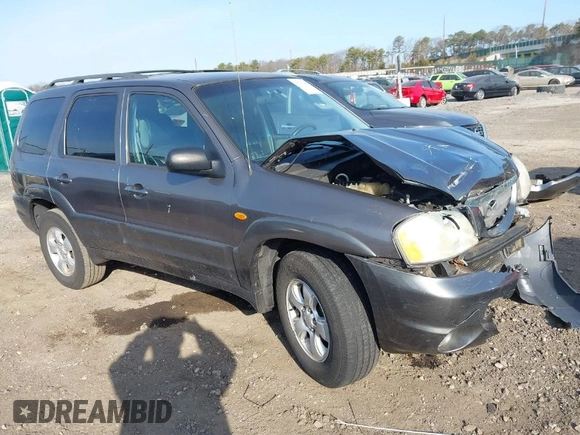 2004 Mazda Tribute LX with VIN 4F2CZ941X4KM19302, listed as a IAAI auction lot 41791389 with 123,036 mi miles. Bid and sale history available at carsss.com. Image 1.