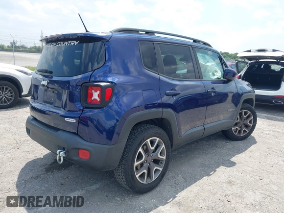 2017 Jeep Renegade Latitude with VIN ZACCJBBB2HPG58400, listed as a IAAI auction lot 42045596 with 52,978 mi miles and . Bid and sale history available at DreamBid. Image 4.