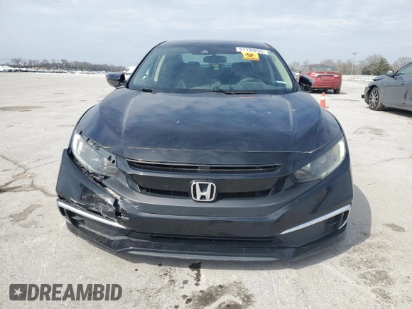 2019 Honda Civic LX with VIN 19XFC2F6XKE010537, listed as a Copart auction lot 51139255 with 117,859 mi miles and Salvage Title. Bid and sale history available at DreamBid. Image 5.
