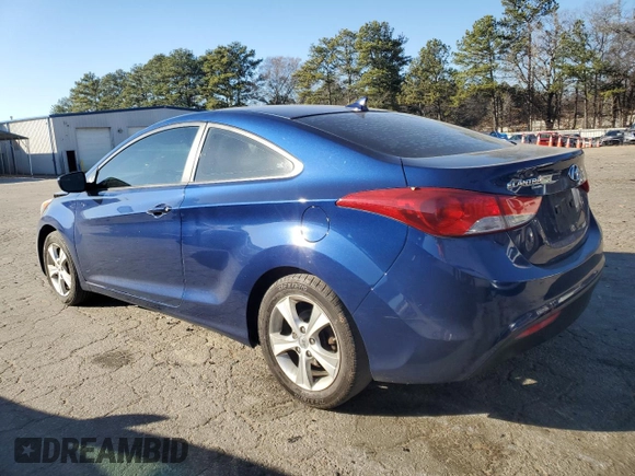2013 Hyundai Elantra Coupe GS with VIN KMHDH6AE3DU014251, listed as a Copart auction lot 84525594 with 284,301 mi miles and Salvage Title. Bid and sale history available at carsss.com. Image 2.