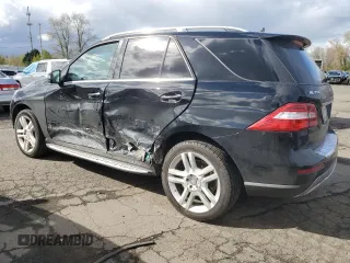 2015 Mercedes-Benz M ML 350 with VIN 4JGDA5HB3FA487968, listed as a Copart auction lot 51332315 with 121,169 mi miles and Salvage Title. Bid and sale history available at carsss.com. Image 2.